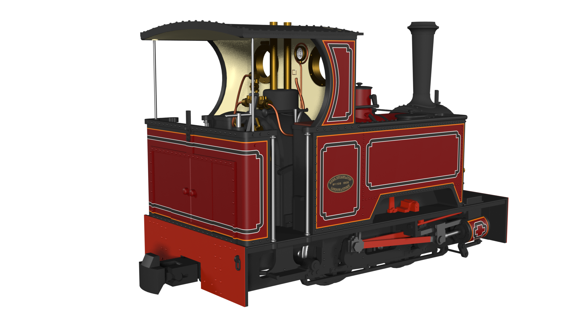 Kerr Stuart 'What If' Short Tank Sirdar - FR Lined Red - Image 2