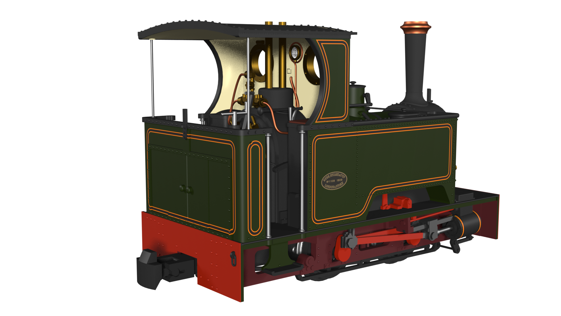 Kerr Stuart 'What If' Short Tank Sirdar - Lined Green - Image 2