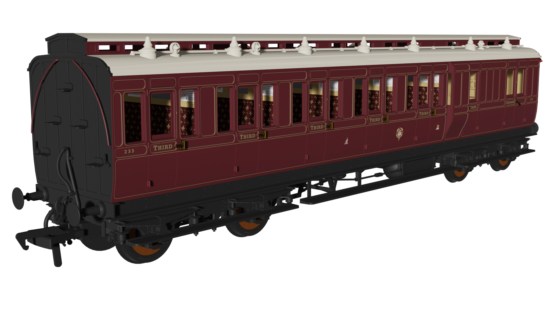 GWR Lined Crimson Lake 'Evolution' Non-Corridor Carriage Pack - Image 2