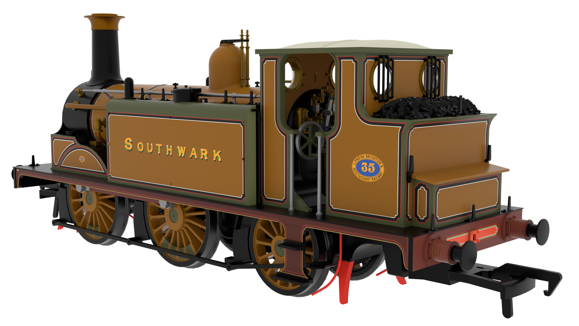 LBSC D1 No.35 Southwark - LBSCR Improved Engine Green - Image 2