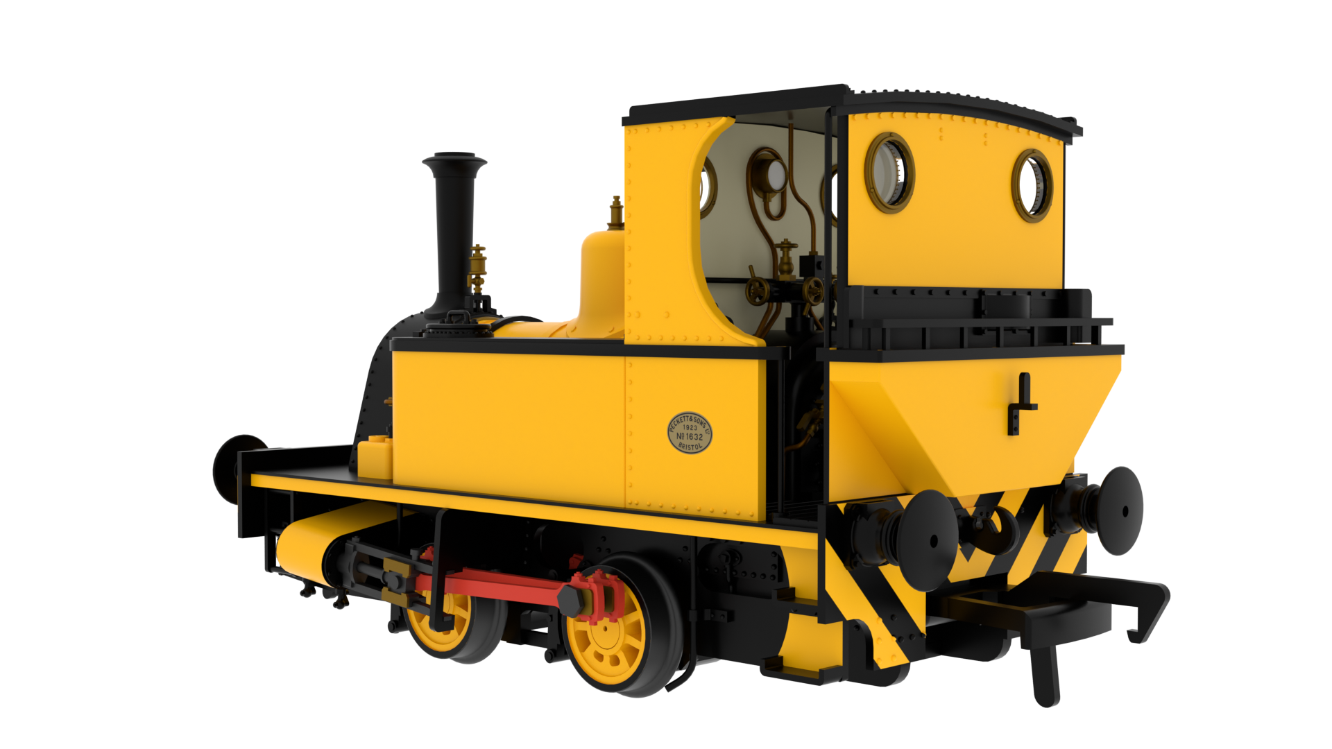Peckett 1287 Class - Yellow with Wasp Stripes - Image 2